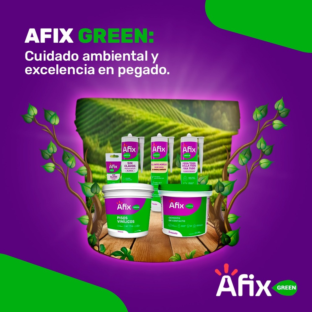 (NC) AFIX GREEN CEMENTO DE CONTACTO x 4KG - Caja de 4