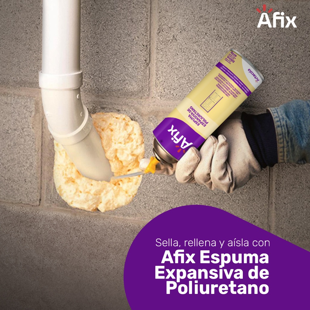 AFIX ESPUMA PU EXPANSIVA 500ML/450G - Caja de 12