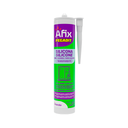 AFIX VIDRIO Y ALUMINIO SILICONA ACETICA TRANSP. 280ML/267G - Caja de 12