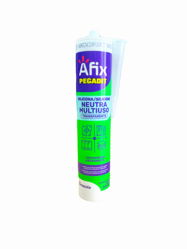 [2402030119] AFIX MULTIUSO SILICONA NEUTRA TRANSPARENTE 250 ML - Caja de 12